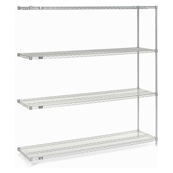 Nexel Wire Shelving Add-On, Poly-Z-Brite, 72W X 18D X 86H A18728Z - main